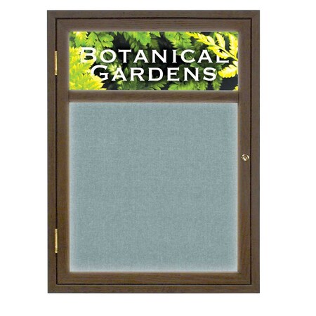 United Visual Products Open Faced Traditional Rounded Corkboard UV639ARC-BLACK-MEDGRY